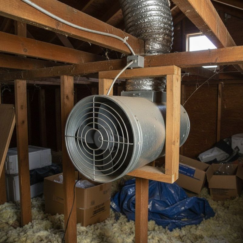 Attic Turbine Installation