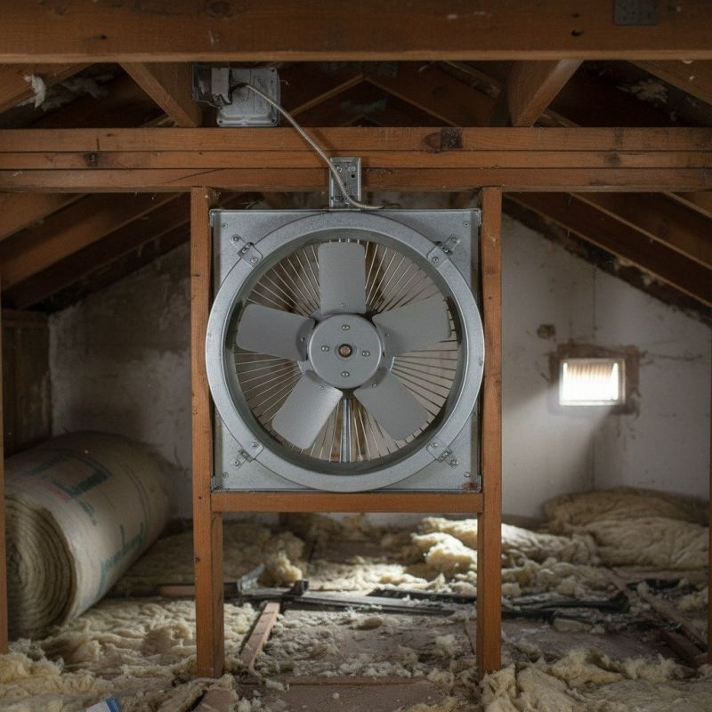 Attic Fan Installation detail
