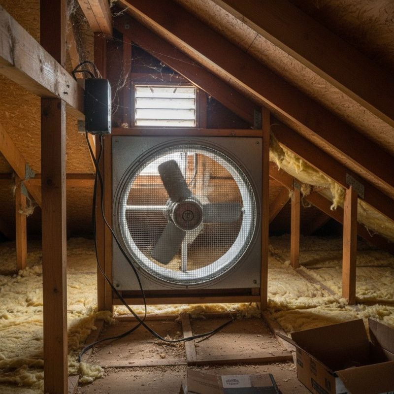 Attic Fan Installation detail