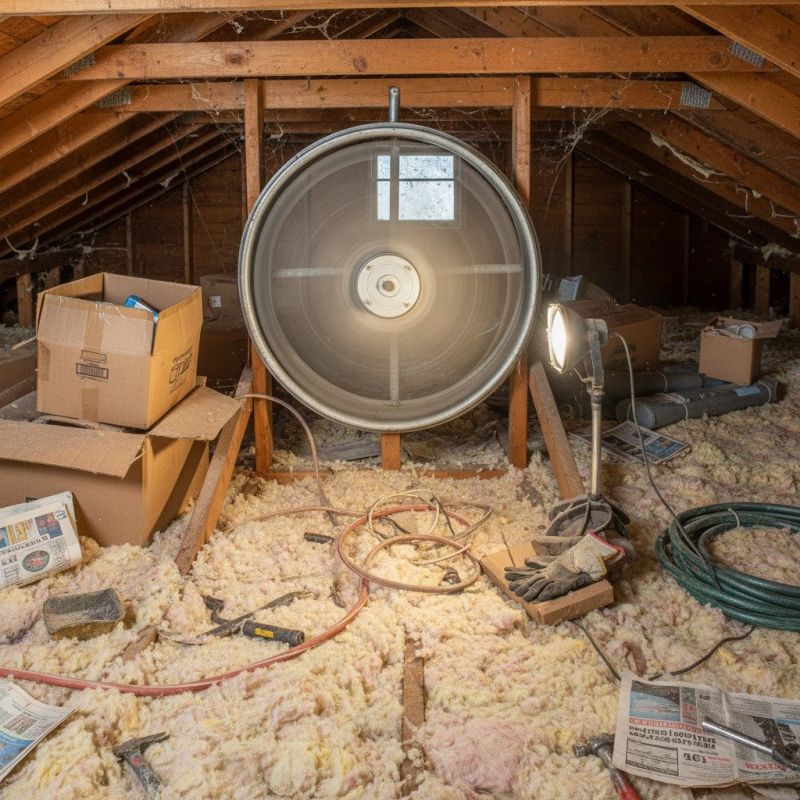 Attic Fan Repair detail