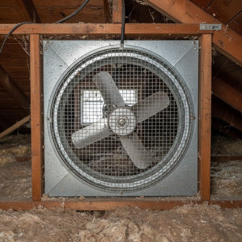 Whole House Fan Installation detail